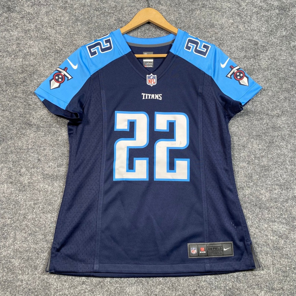 Nike Tennessee Titans Derrick Henry 22 NFL Jersey Youth Medium Navy Blue 478660‎